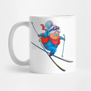 Old lady skier Mug